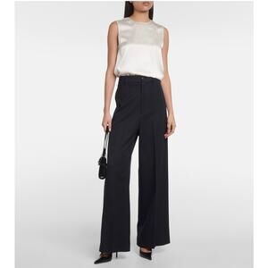 Nili Lotan Johan Wide Leg Pant in Midnight 0